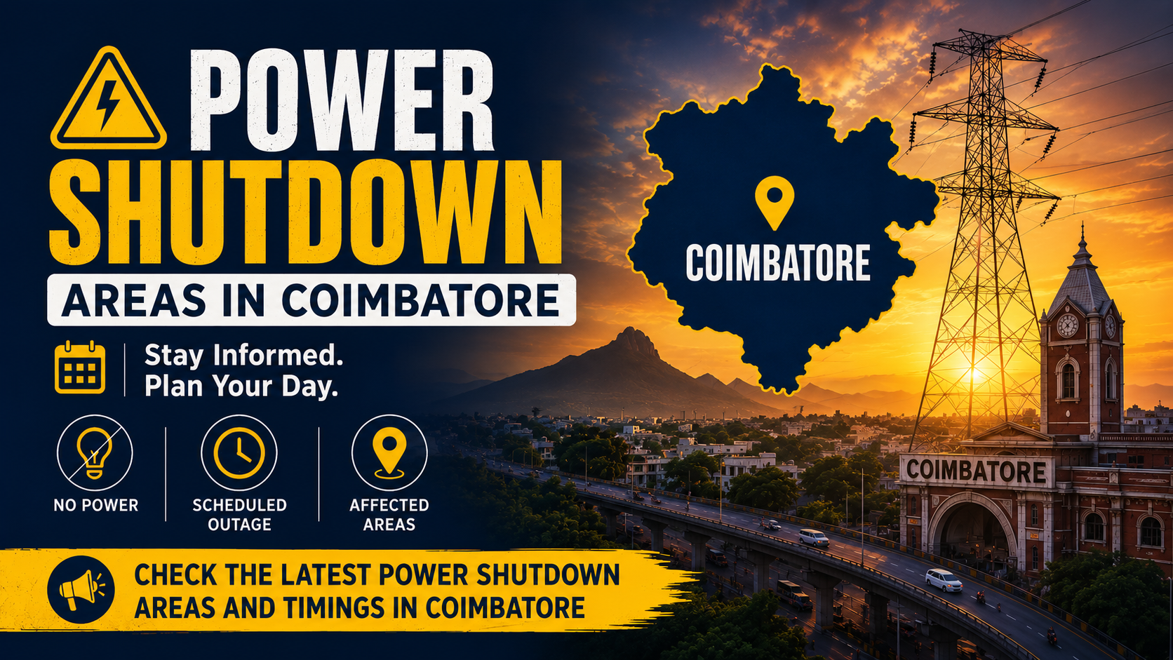 Power Shutdown Areas in Coimbatore